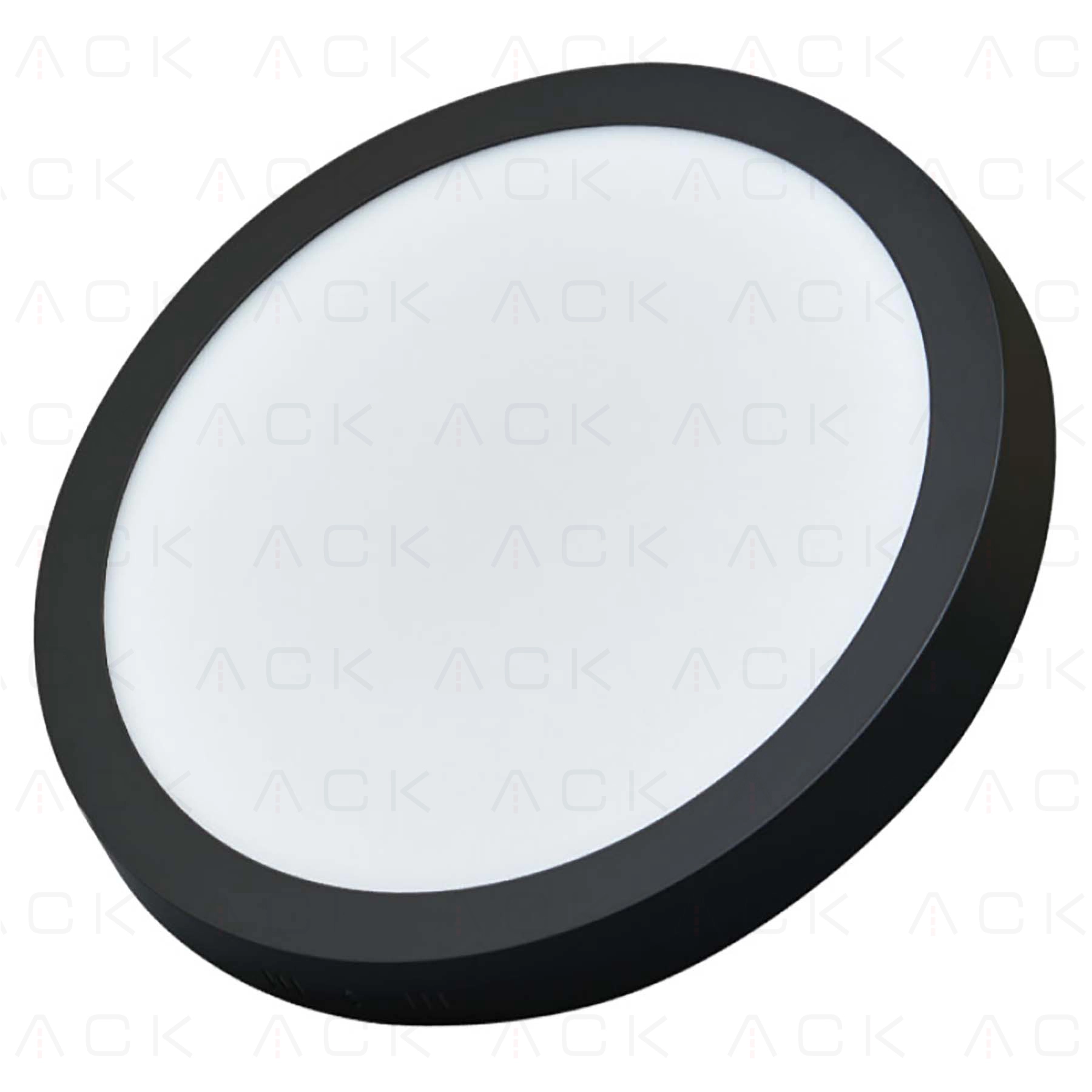 ACK 12W Sıva Üstü Yuvarlak LED Panel – Siyah
