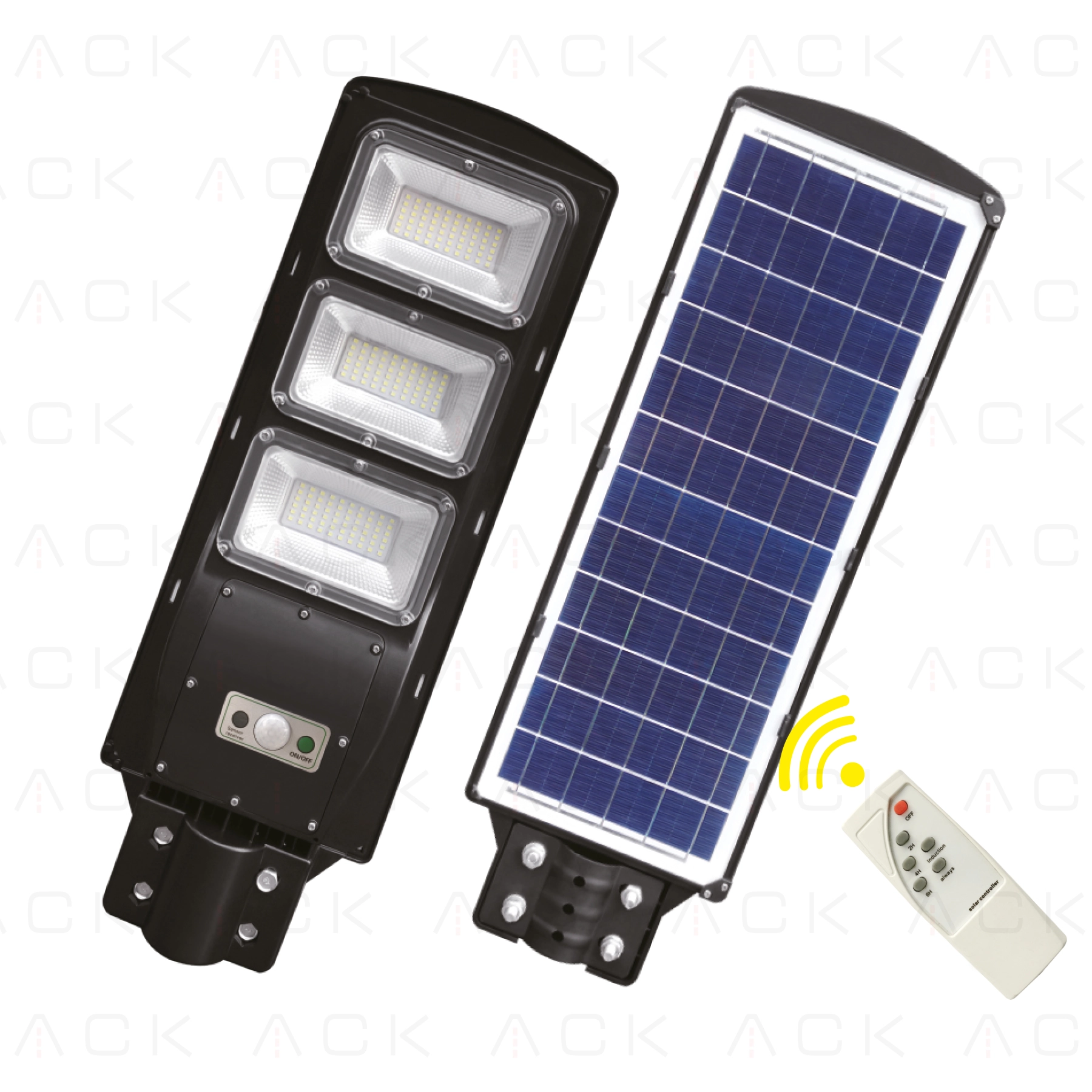 ACK 90W Solar LED Sokak Armatürü – Uzaktan Kumandalı