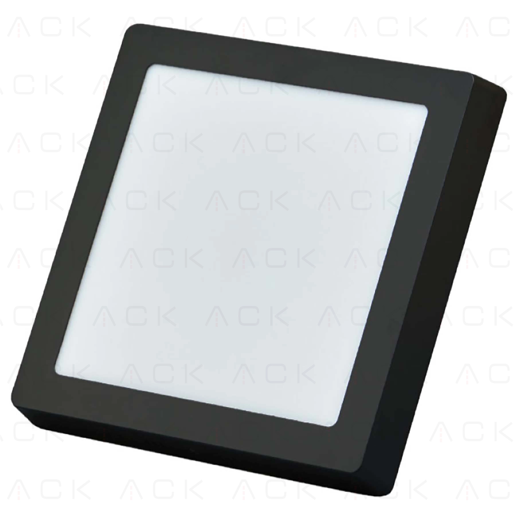 ACK 12W Sıva Üstü Kare LED Panel – Siyah