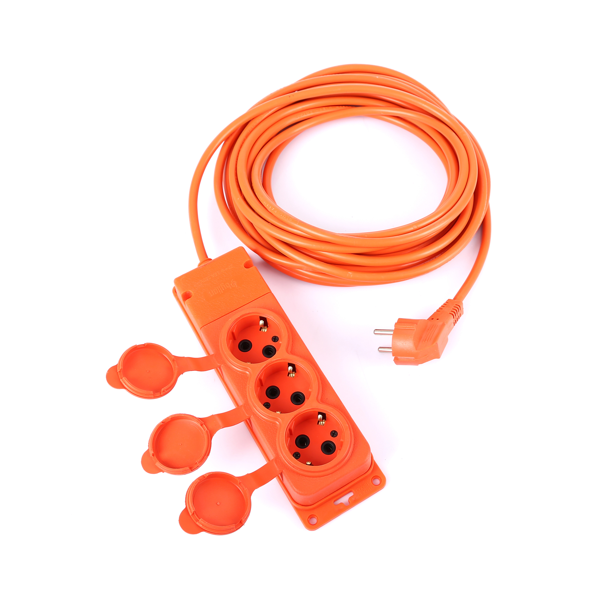3-Way Orange Extension Cord