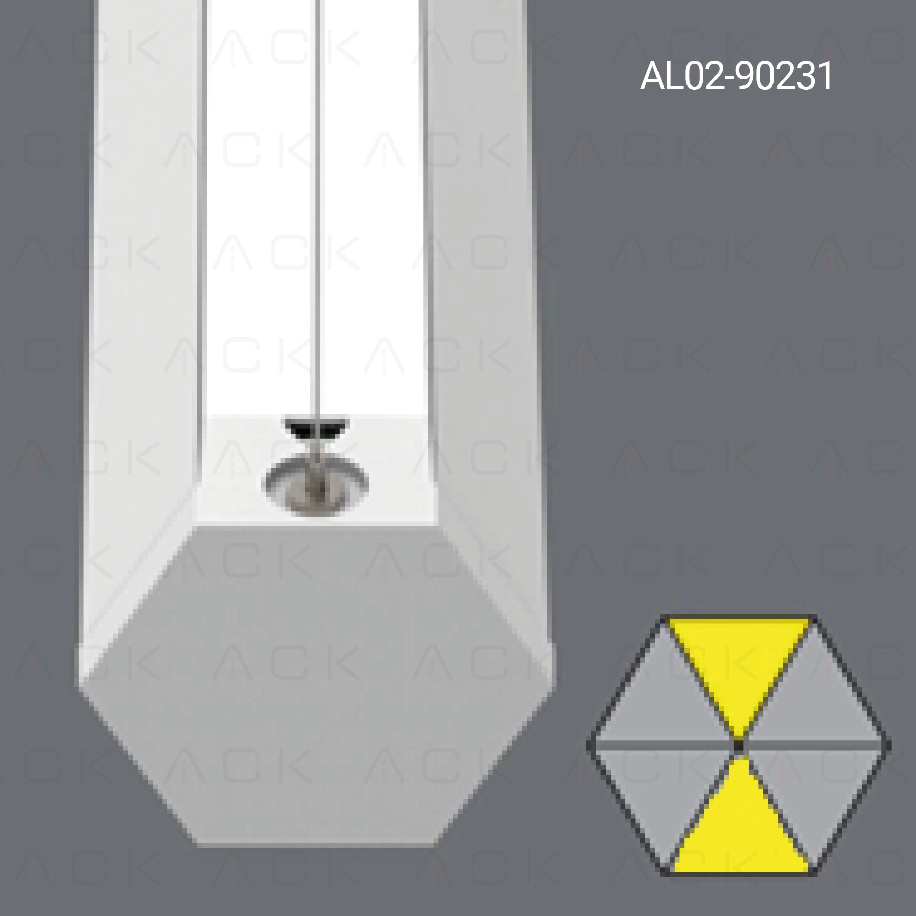 ACK 42W Altıgen LED Linear Armatür
