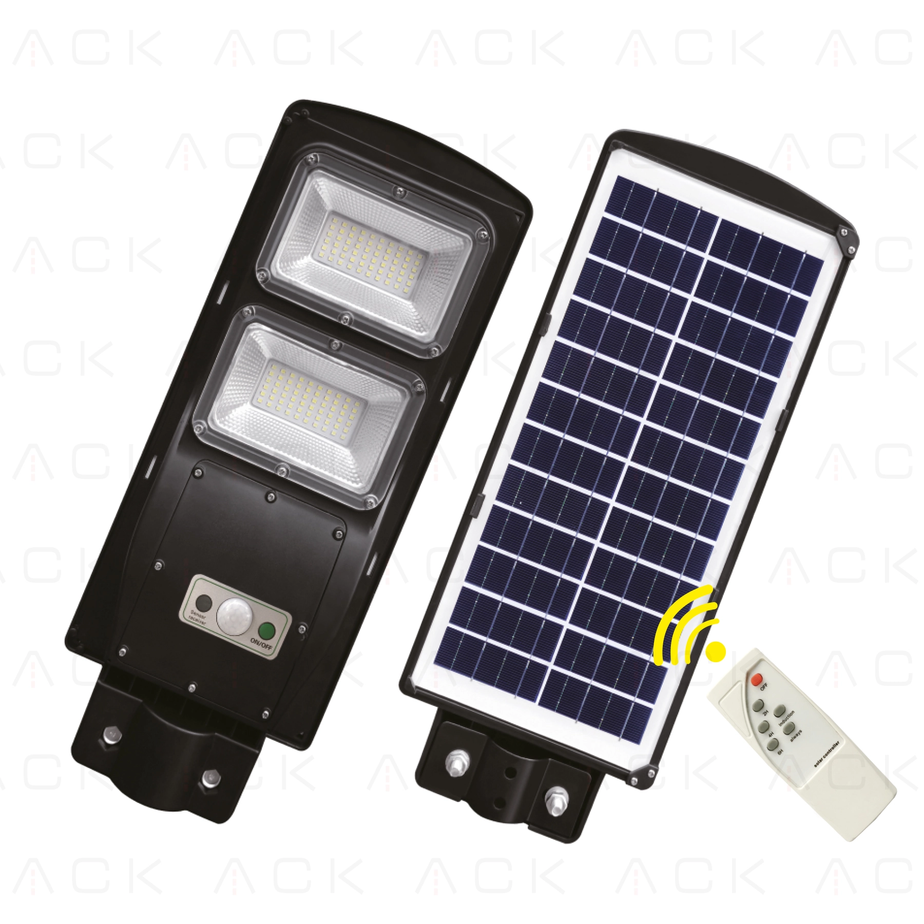 ACK 60W Solar LED Sokak Armatürü – Uzaktan Kumandalı