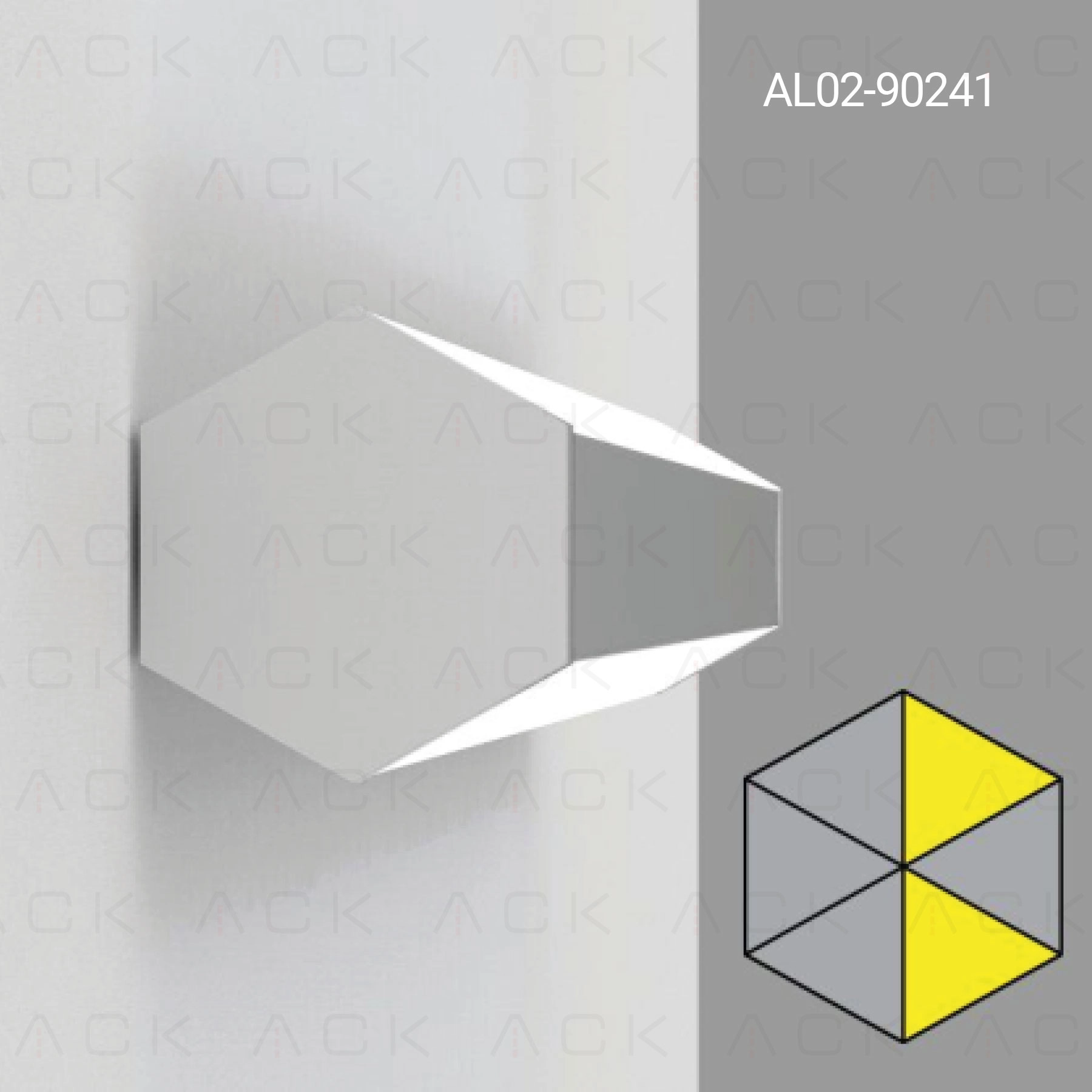 ACK 42W Altıgen LED Linear Armatür